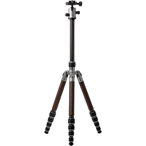 RoadTrip Classic Leather Edition Tripod (Carbon Fiber, Titanium with Brown Leather) Image 2