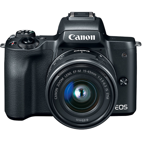 EOS M50 Mirrorless Digital Camera with 15-45mm and 55-200mm Lenses Kit (Black) Image 4