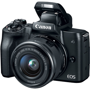 EOS M50 Mirrorless Digital Camera with 15-45mm Lens (Black)
