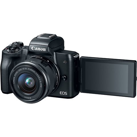 EOS M50 Mirrorless Digital Camera with 15-45mm Lens (Black) Image 2