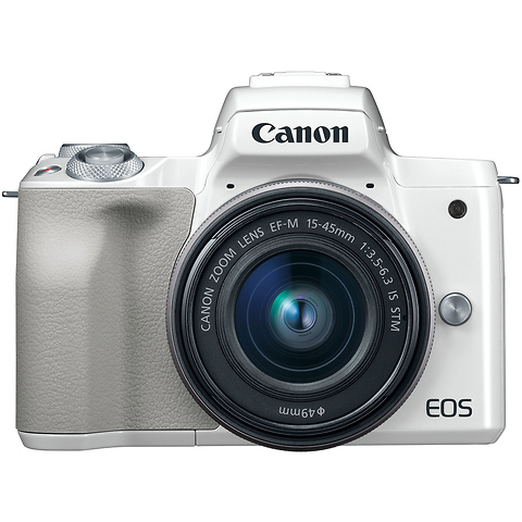 EOS M50 Mirrorless Digital Camera with 15-45mm Lens (White) Image 4