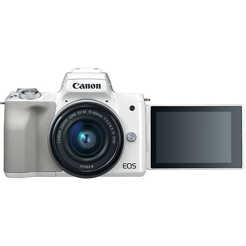 EOS M50 Mirrorless Digital Camera with 15-45mm Lens (White) Image 5