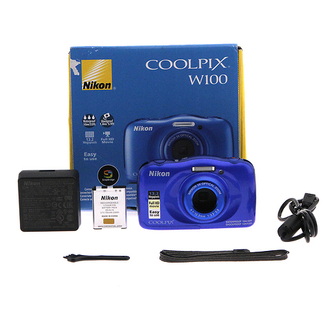 COOLPIX W100 Digital Camera - Blue (Open Box) Image 2