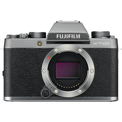 X-T100 Mirrorless Digital Camera Body (Dark Silver) Image 0