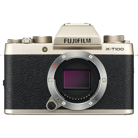 X-T100 Mirrorless Digital Camera Body (Champagne Gold) Image 0