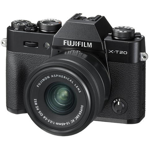 X-T20 Mirrorless Digital Camera with 15-45mm Lens (Black) Image 0