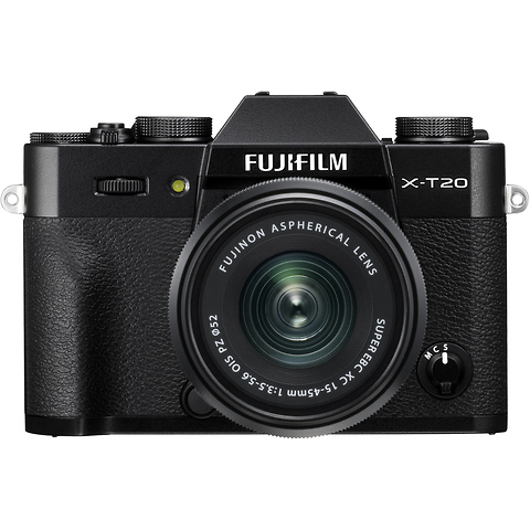 X-T20 Mirrorless Digital Camera with 15-45mm Lens (Black) Image 1
