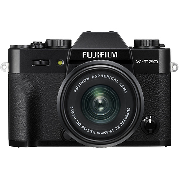 X-T20 Mirrorless Digital Camera with 15-45mm Lens (Black)