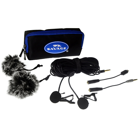 Dual Head Lapel Microphone Image 0