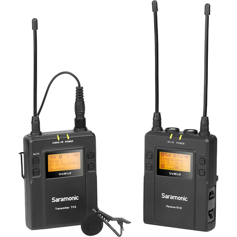 UWMIC9 RX9 + TX9, 96-Channel Digital UHF Wireless Lavalier Mic System (514 to 596 MHz) Image 0