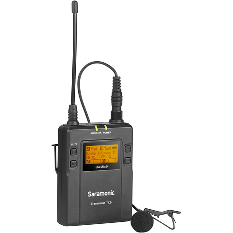 TX9 96-Channel Digital UHF Wireless Bodypack Transmitter with Lavalier Mic (514 to 596 MHz) Image 0