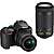 D3500 Digital SLR Camera with 18-55mm and 70-300mm Lenses (Black)