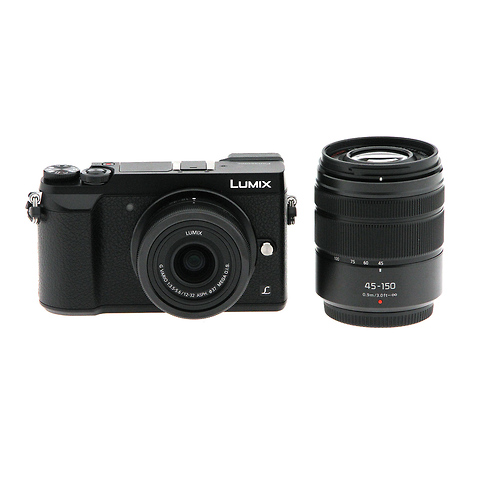 GX85 Micro 4/3s Digital Camera w/12-32mm & 45-150mm - Black - Open Box Image 0