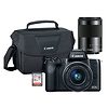 EOS M50 Mirrorless Digital Camera with 15-45mm and 55-200mm Lenses Kit (Black) Thumbnail 0