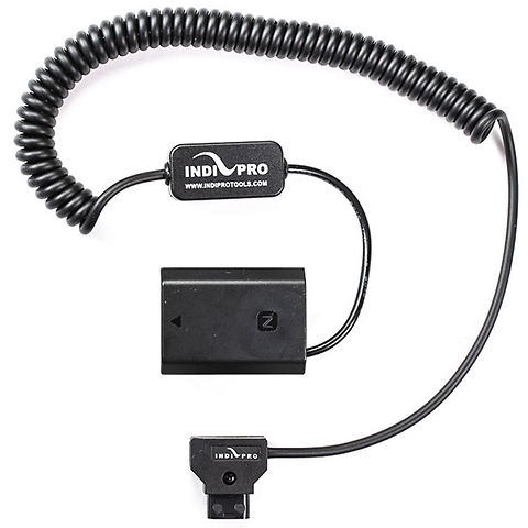 Coiled D-Tap to Sony NP-FZ100 Type Dummy Battery Cable (24-36 in.) Image 0