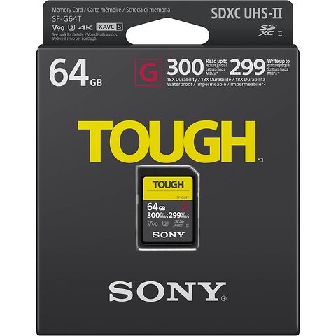 64GB SF-G Tough Series UHS-II SDXC Memory Card Image 1
