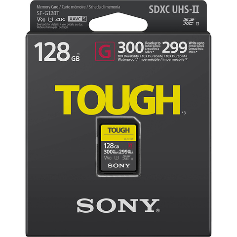 128GB SF-G Tough Series UHS-II SDXC Memory Card Image 1