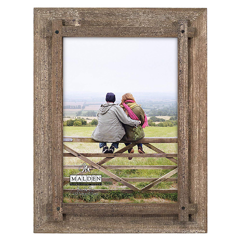 5 x 7 in. Fashion Woods Criss Cross Graywash Picture Frame (Gray) Image 0