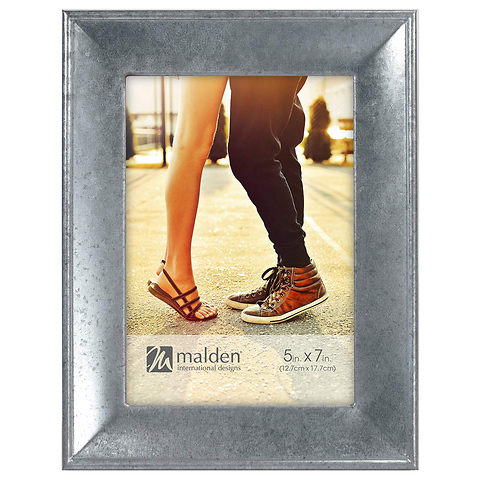 5 x 7 in. Galvanized Metal Picture Frame Image 0
