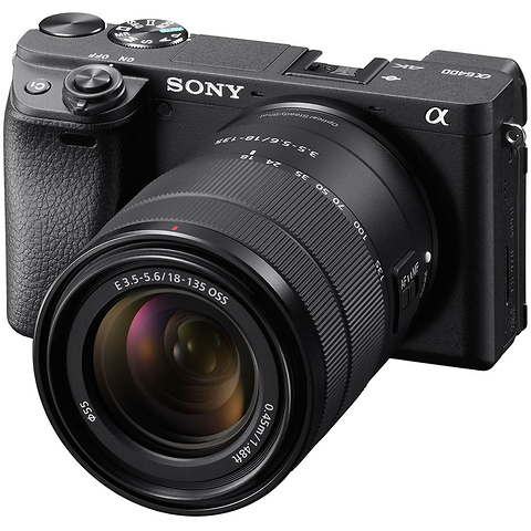 Alpha a6400 Mirrorless Digital Camera with 18-135mm Lens (Black) and FE 50mm f/1.8 Lens Image 1