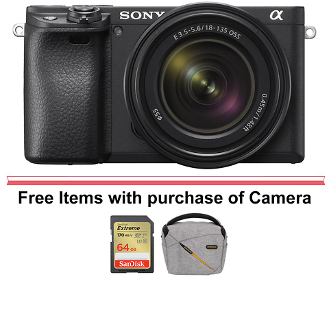 Alpha a6400 Mirrorless Digital Camera with 18-135mm Lens (Black) and FE 85mm f/1.8 Lens Image 10