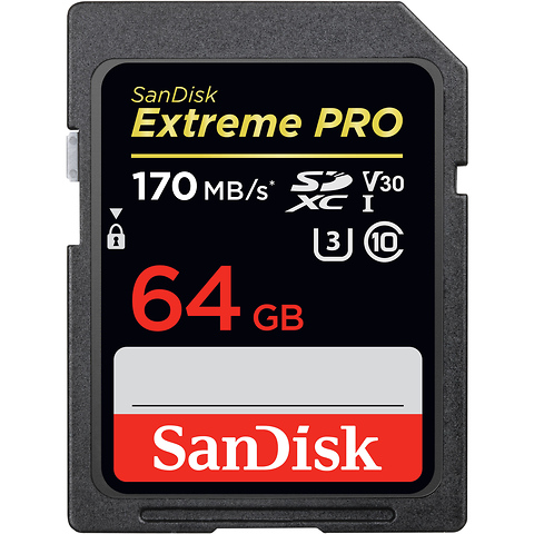 64GB Extreme PRO UHS-I SDXC Memory Card Image 0