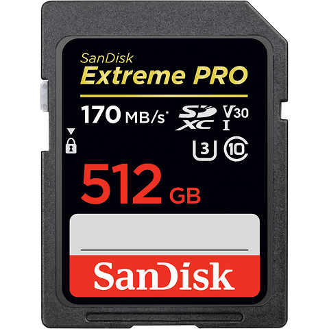 512GB Extreme PRO UHS-I SDXC Memory Card Image 0