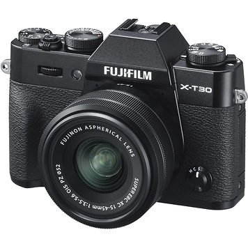 X-T30 Mirrorless Digital Camera with 15-45mm Lens (Black)