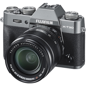 X-T30 Mirrorless Digital Camera with 18-55mm Lens (Charcoal Silver)