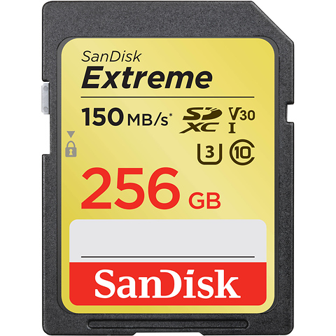 256GB Extreme UHS-I SDXC Memory Card Image 0