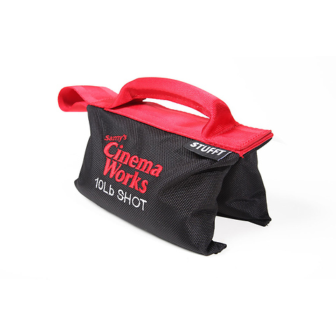 Cinema Works 10 lb Shot Bag (Black with Red Handle) Image 1