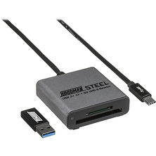 Steel31 Dual-Slot CF/SD Memory Card Reader Image 0