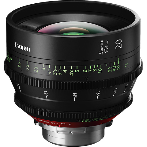 Canon 20mm Sumire Prime T1.5 Cinema Lens (PL Mount) Image 1