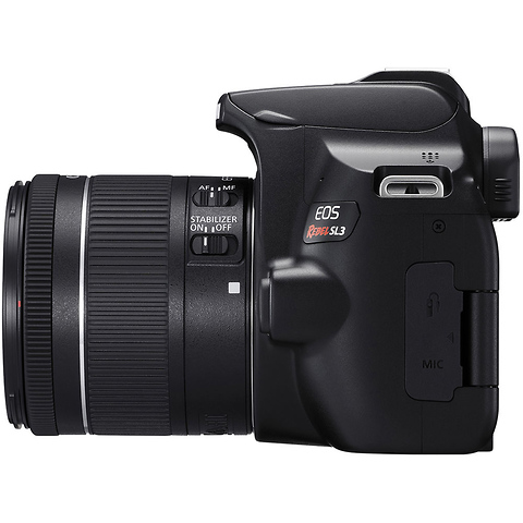 EOS Rebel SL3 Digital SLR with EF-S 18-55mm f/4-5.6 IS STM Lens Black (Open Box) Image 3