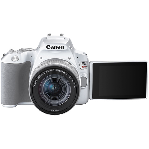 EOS Rebel SL3 Digital SLR with EF-S 18-55mm f/4-5.6 IS STM Lens (White) Image 5