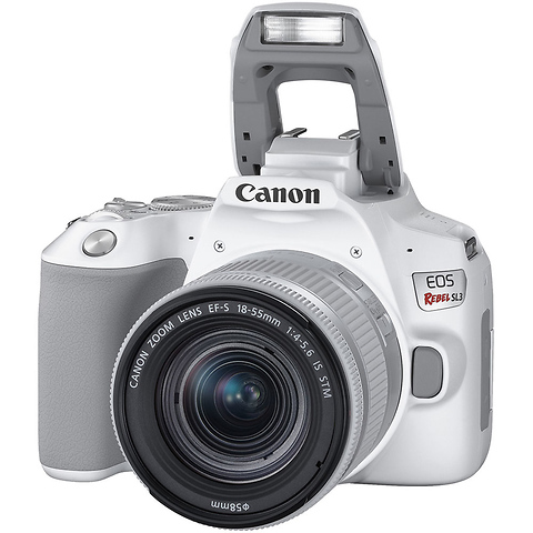 EOS Rebel SL3 Digital SLR with EF-S 18-55mm f/4-5.6 IS STM Lens (White) Image 6