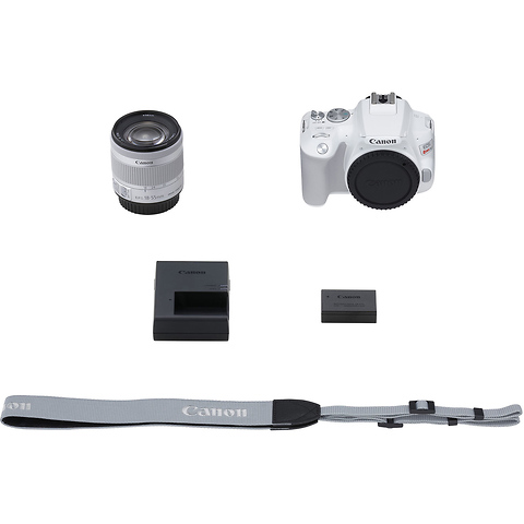 EOS Rebel SL3 Digital SLR with EF-S 18-55mm f/4-5.6 IS STM Lens (White) Image 7