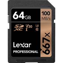 64GB Professional 667x UHS-I SDXC Memory Card Image 0