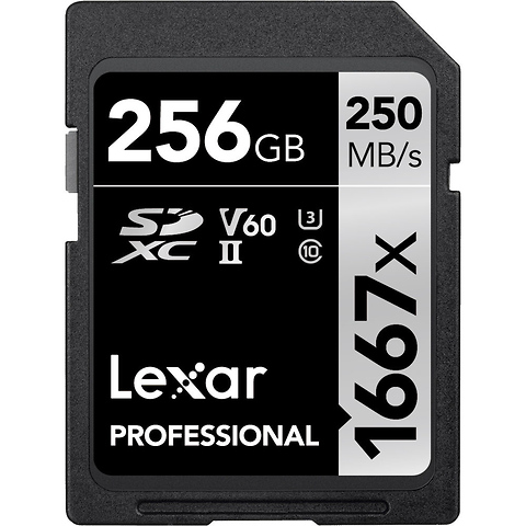 256GB Professional 1667x UHS-II SDXC Memory Card Image 0