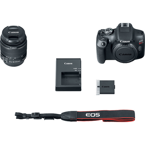 EOS Rebel T7 Digital SLR Camera with 18-55mm Lens w/Canon Webcam Starter Kit and FREE Memory Card Image 4