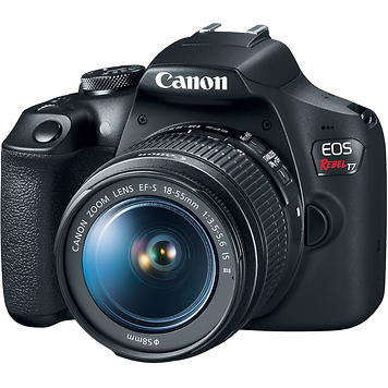 EOS Rebel T7 Digital SLR Camera with 18-55mm Lens w/Canon Webcam Starter Kit and FREE Memory Card