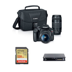 EOS Rebel T7 Digital SLR Camera with 18-55mm and 75-300mm Lenses