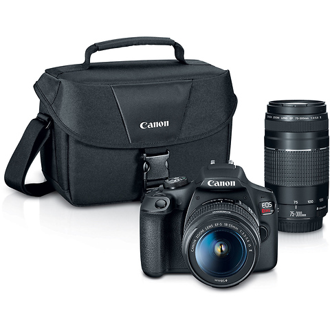 EOS Rebel T7 Digital SLR Camera with 18-55mm and 75-300mm Lenses and CarePAK PLUS Accidental Damage Protection Image 6