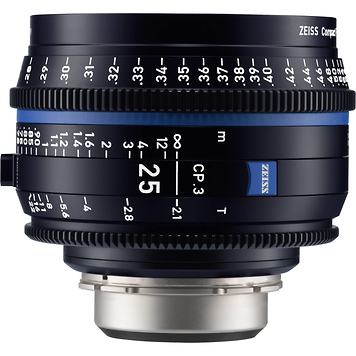 CP.3 25mm T2.1 Compact Prime Lens (PL Mount, Feet)