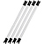 PavoTube 15C 2 ft. RGBW LED Tube with Internal Battery 4 Light Kit