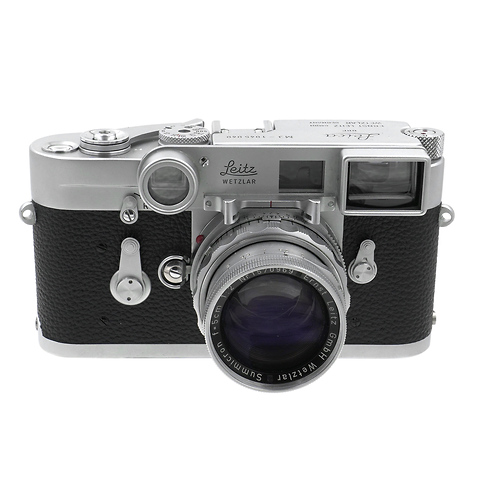 M3 Single Stroke Film Rangefinder Camera with 50mm f/2.0 Summicron Dual Range Lens Chrome - Pre-Owned Image 0