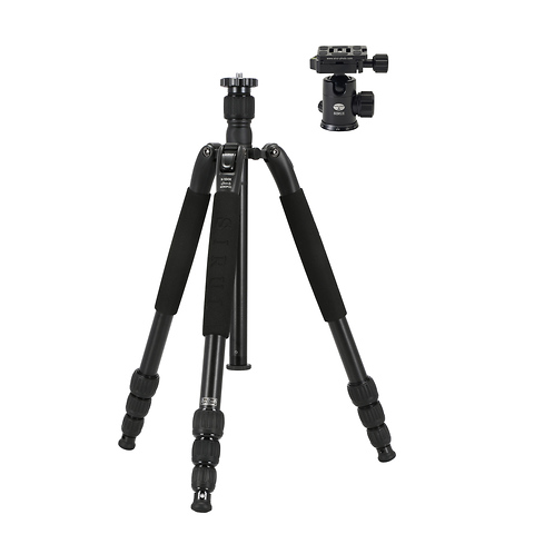 T-1004SK T-S Aluminum Travel Tripod w/ E-10 Ball Head - Open Box Image 0