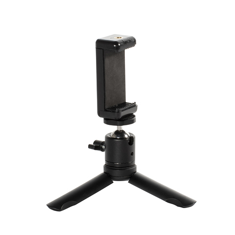 Phoneography Mini Tripod / Grip with Metal Ball Head and Phone Mount Image 0