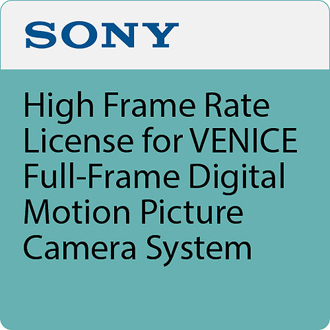 High Frame Rate License for Sony VENICE Camera (Permanent) Image 0