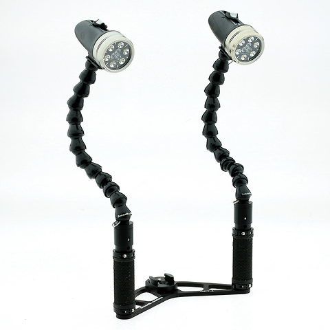 Sola 1200 2 Dive Light Kit w/ Dual Flex Arm Camera Tray - Open Box Image 2